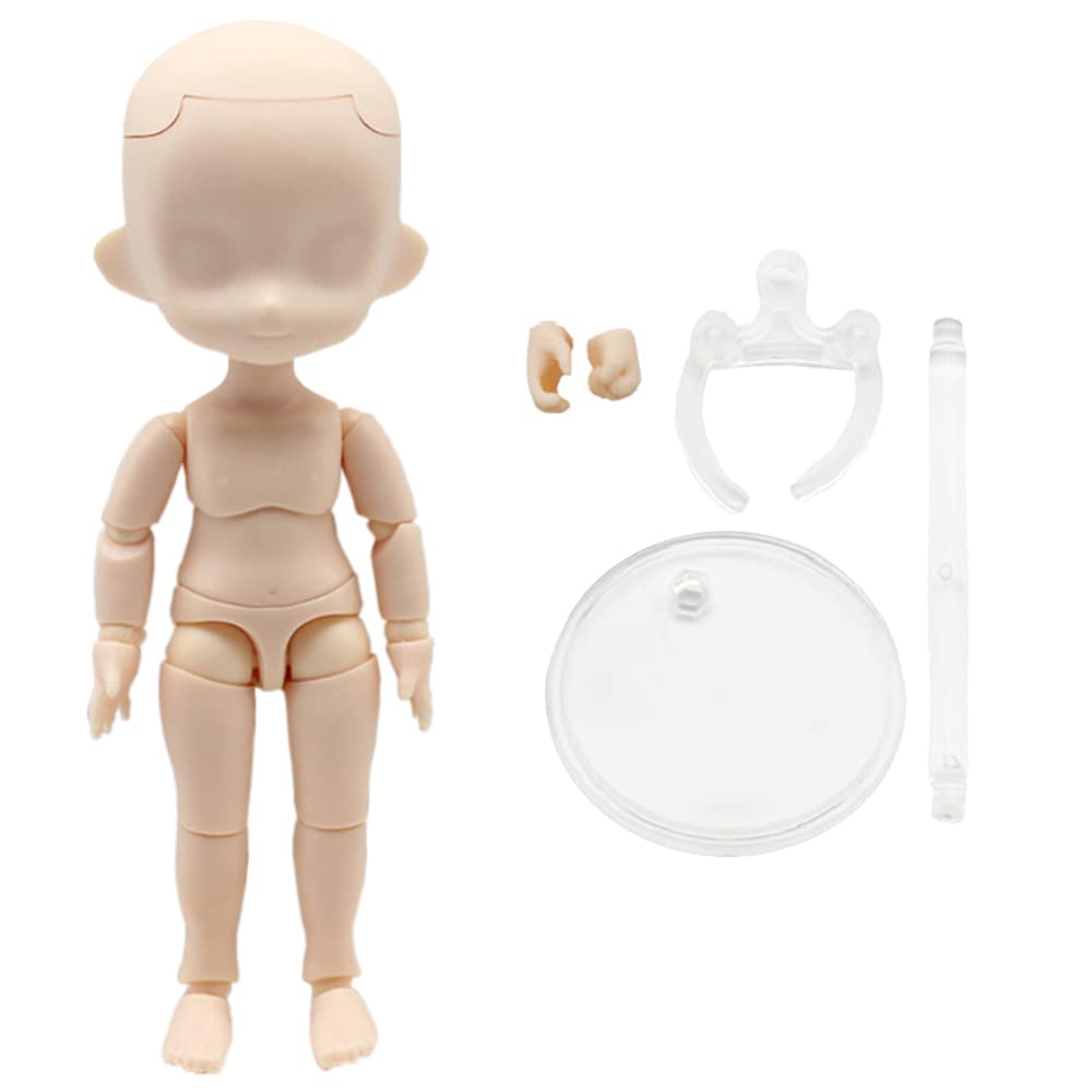 

niannyyhouse DOD Body, 13cm Movable Figure Body, Compatible with GSC and 1/12 BJD Doll Heads (Milky White+B)