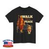 Walk for Peace Buddhist Monk and Shiba Inu Dog Illustration Unisex T-Shirt