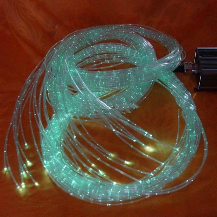 PMMA Optical Fiber Strand 3x0.75mm Flash Point Waterfall Curtain Lighting, 500m Roll