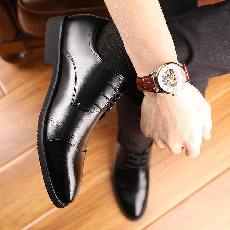 

Daily men s small size 37 leather shoes men s large size 46 formal wear casual inner height increase men s shoes 2025 37