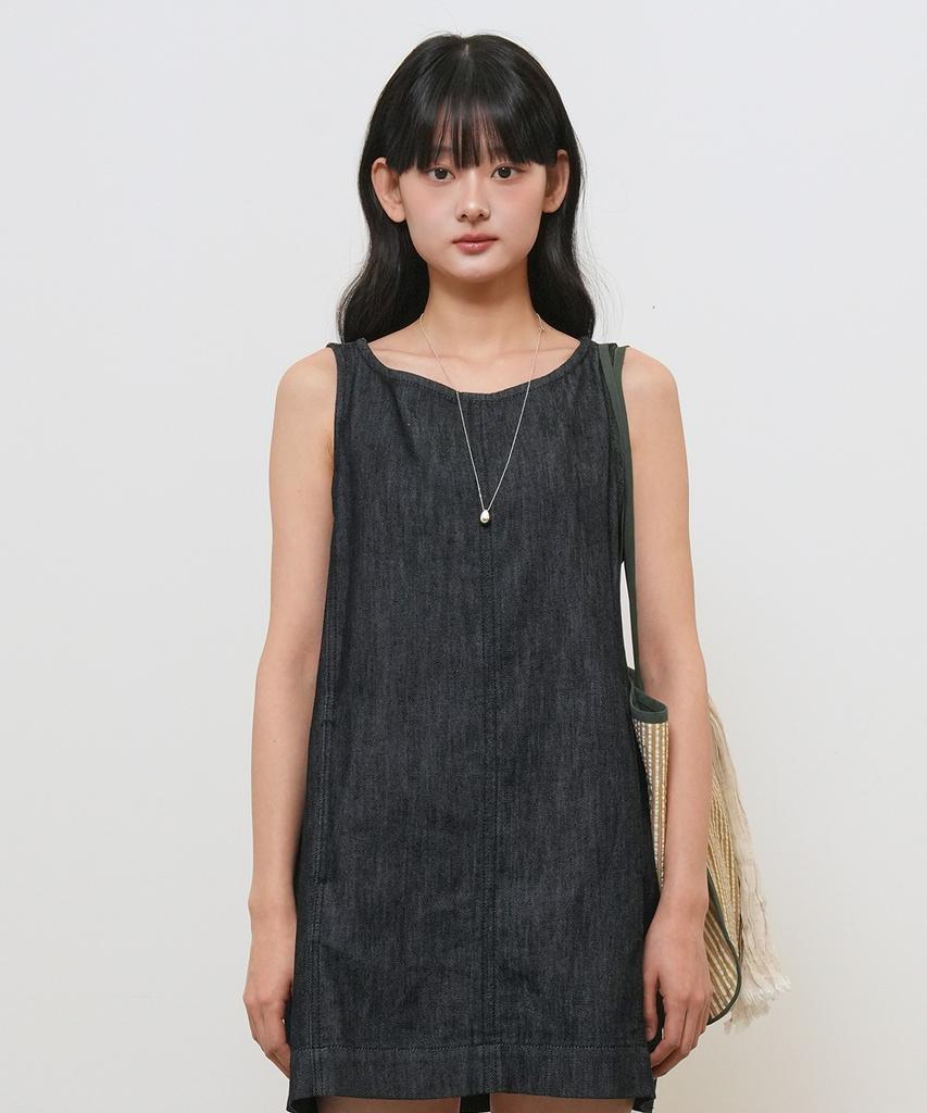 General Idea Minimal Twill Dress [Navy] / Gf2Lop515