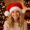 Gift Cute Christmas Knitted Hat Comfortable Warm Santa Beanie Hat Soft Beanie Ball Winter Santa Hat Christmas