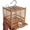Exquisite Large Bamboo Grasshopper Cage with Free Accessories and Shipping, Damage Included