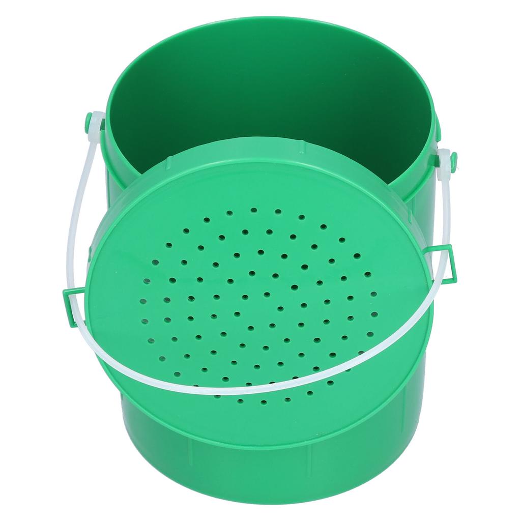 Plastic Portable Lure Fishing Bait Earthworms Bucket Breathable Vent Tackle Box with Handle