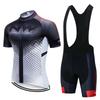 Men Women Cycling Jersey Set Short Sleeve Breathable Quick Dry Compression Fit Bike Wear