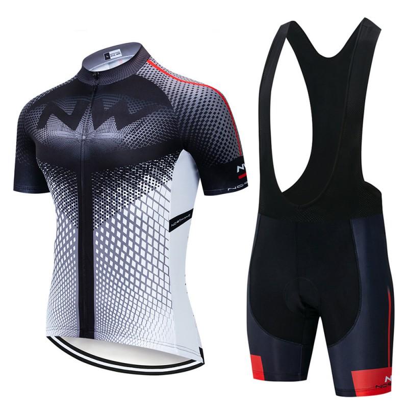 Men Women Cycling Jersey Set Short Sleeve Breathable Quick Dry Compression Fit Bike Wear