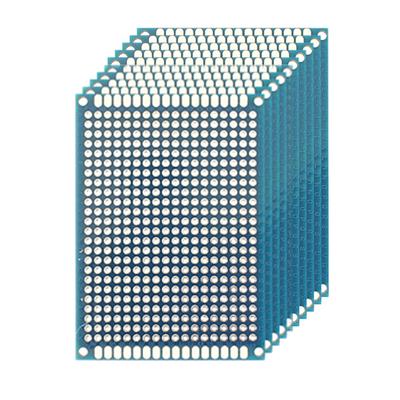 10PCS 5x7cm Blue Double Sided Prototyping PCB Board 50x70mm Universal PCB Prototyping Board for Arduino Experimental PCB Board