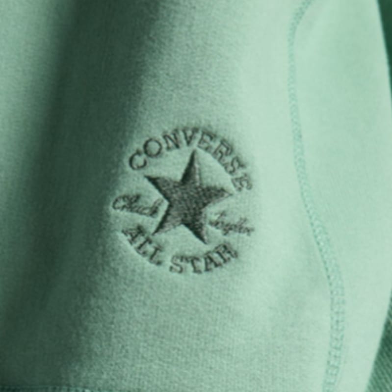 Converse T Shirts Women's Green Crew Neck Moderate Other 10025916-A06