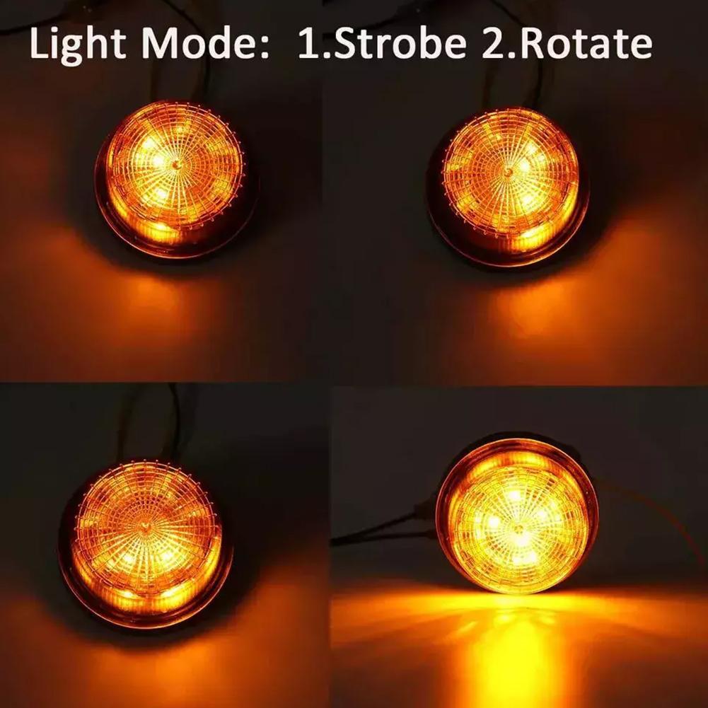 Auto-Blitzlicht, Notfall-Auto, rotierende Verkehrsanzeige, Auto-Blitzlicht, LED, orange, blau, rot, Blitz, Auto-Warnlicht