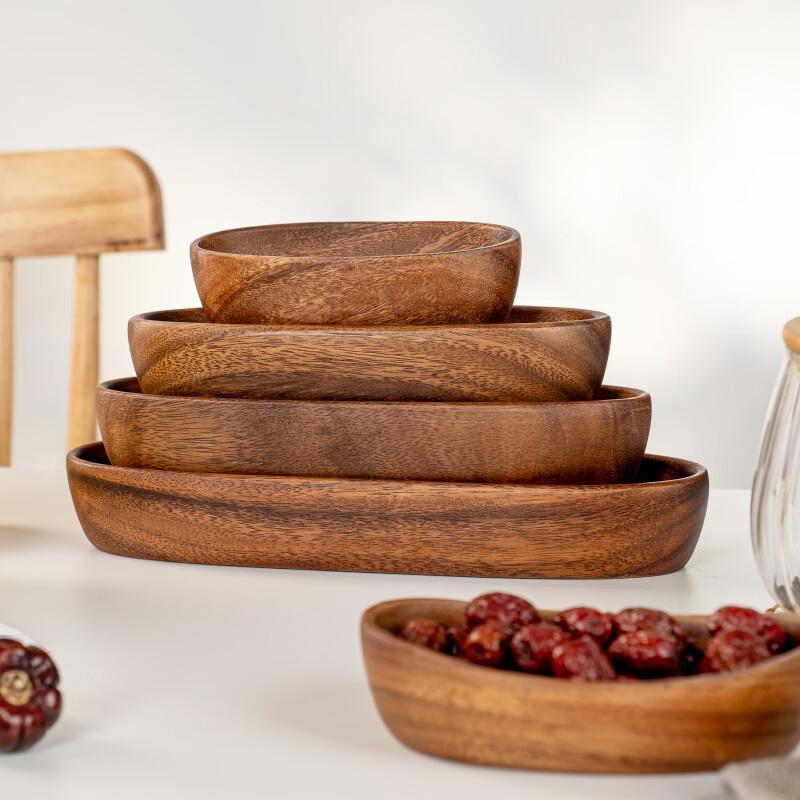 Fengzhi Walnut Wood Serving Bowls & Plates