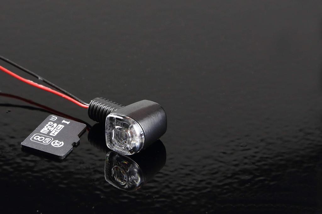 Kijima 219-4017 Motorcycle Turn Signal LED Turn Signal Lamp Nano & Number Side Mount Stay Set, Universal