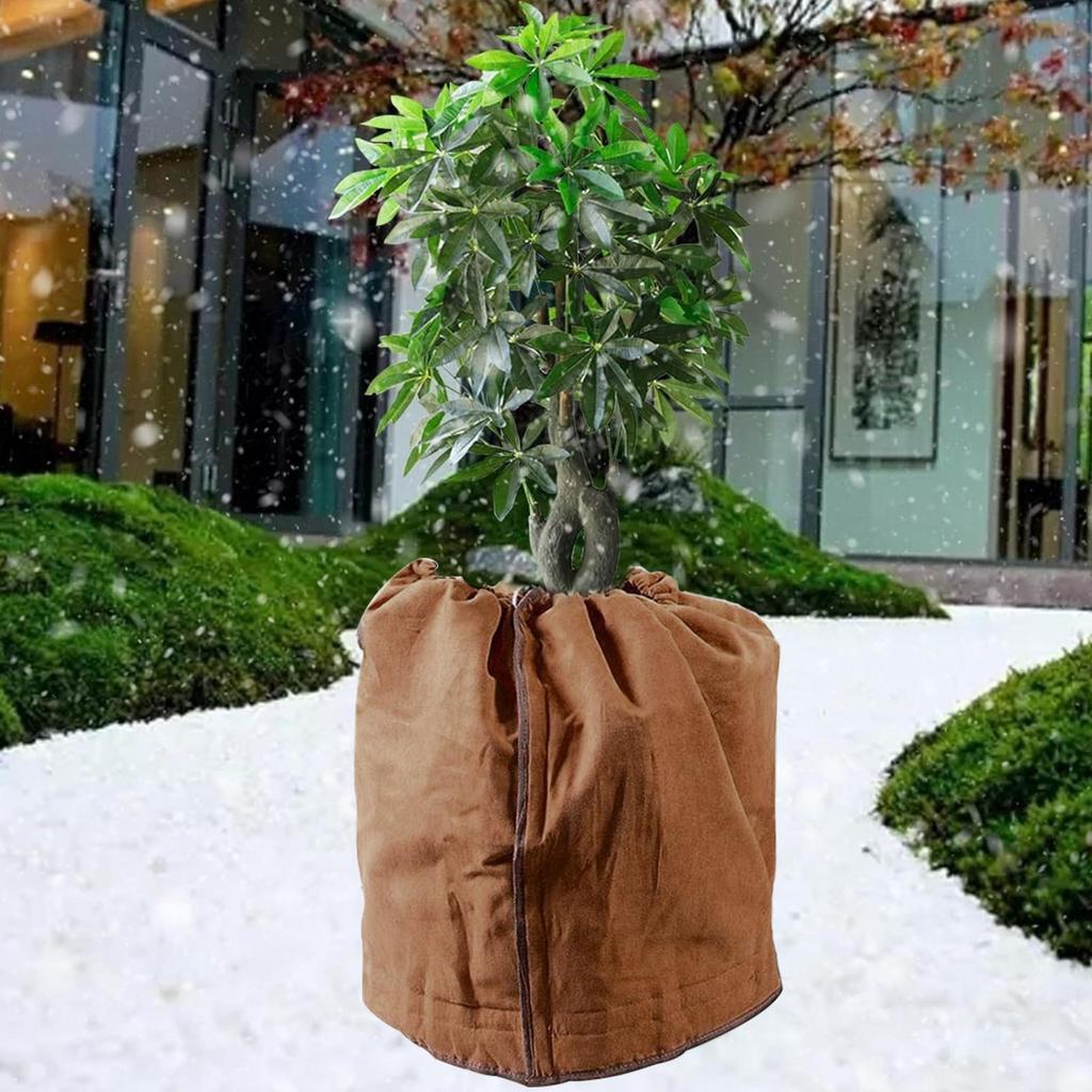 Plant Covers For Winter Flower Pot Protection Bag With Drawstring Plant Pot Guard Bag For Indoor Outdoor Fence Landscape Farm