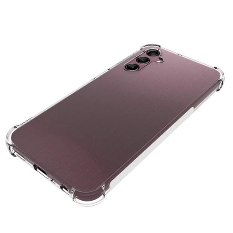 For Samsung Galaxy A25 5G (Global) (161.0 x 76.5 x 8.3mm) Back Cover WANLONFENG TM Series 2.0mm Clear TPU Phone Case (Big Lens Hole)