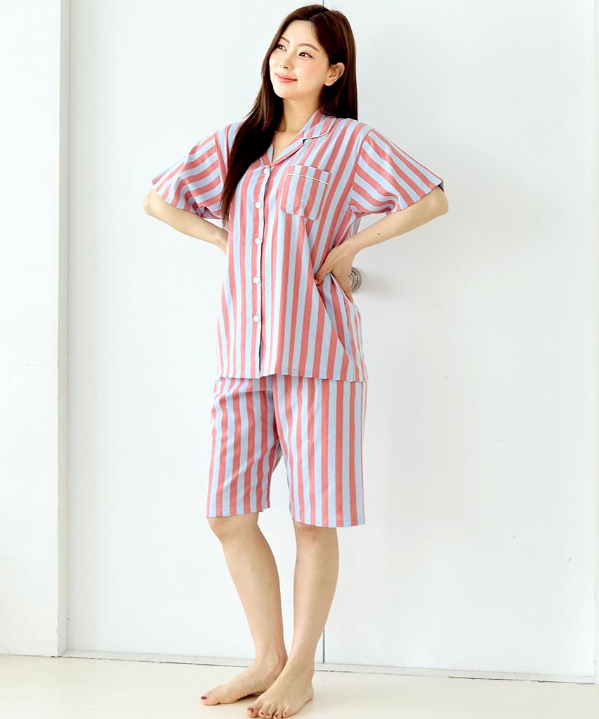 Pingkoko 2115 Skyble Short Sleeve Women'S Pajama Set