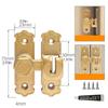 Door Latch No-Punching Bathroom Privacy Door Latches Metal Safety Inside Locking Hardware For Bedroom Balcony Kitchen Backyard