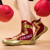 Sports Comprehensive Training Shoes Gym Indoor Squat Men's High-top Professional Boxing Shoes Women's Sanda Fighting Boxing Shoes