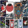 Japanese Wave Anime Dragon Case for Xiaomi Poco X5 X3 NFC X4 Pro 5G F4 GT M5 M5s F3 Pocophone F1 Black TPU Phone Cover Mi 13 12T