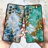 Flower Marble Phone Case for Samsung Galaxy A55 A54 A53 A52 A51 A13 A12 A35 A34 A33 A32 A71 A23 A21s Matte
