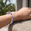 Minimalist Stackable Beaded Jewelry Obsidian Stone Bracelet for Men Women, Colorful Rock Beads Handmade Elastic Stretch Bracelet, Aromatherapy
