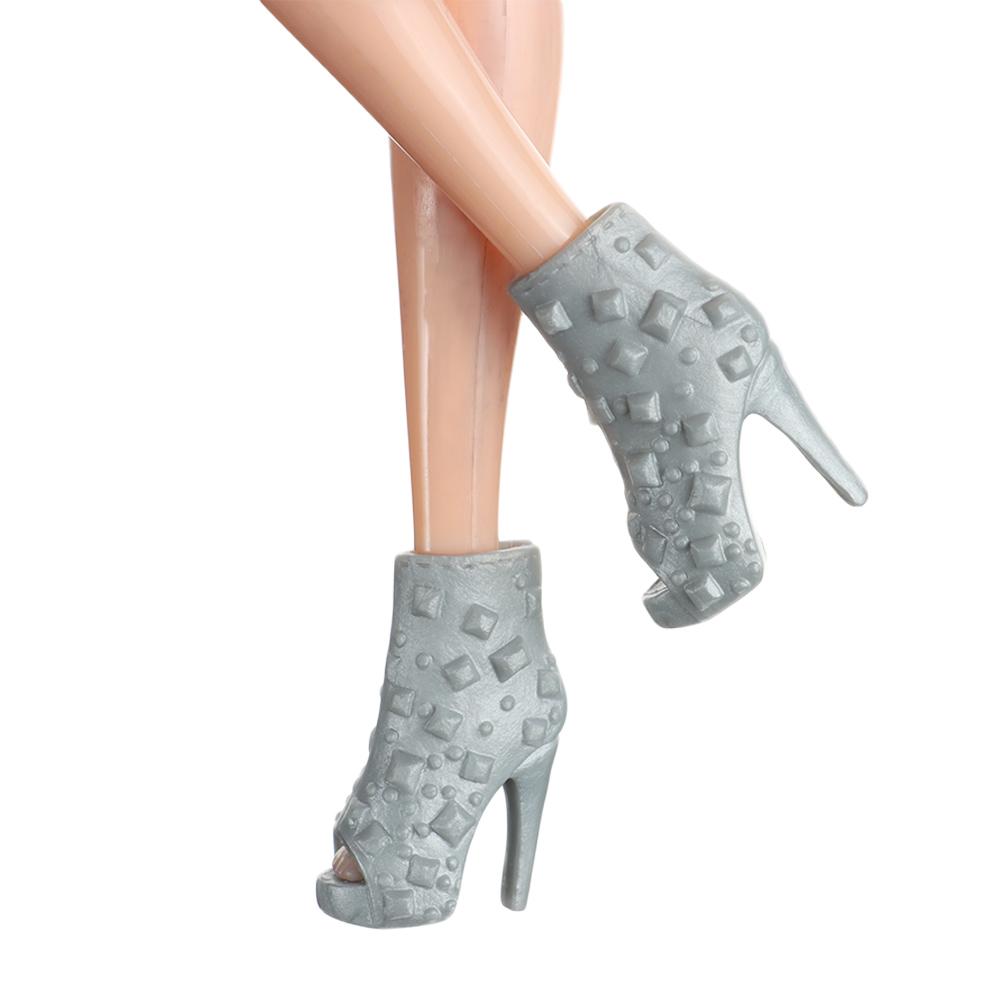 Colorful Female Foot Length 2.2cm Doll Shoes Socks Hero Dolls Boot Long Knees Boots Accessories