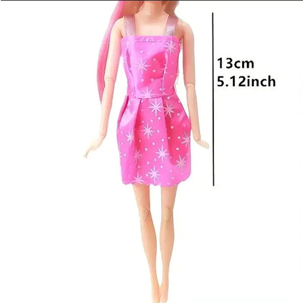 46Pcs Random Doll Accessories Girl Shoes Boots Mini Dress Magic Sticks Necklaces Glasses Clothes Kids Toys for 11.5 Kid Friendly Entertaining Fun Play