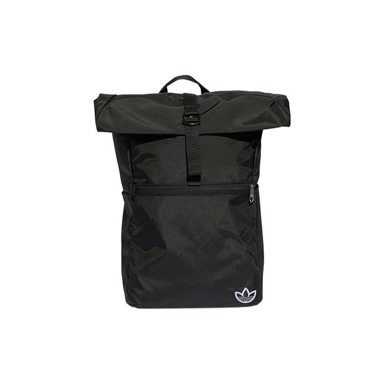 New Adidas Premium Essentials Roll Top Backpack Black IJ0766