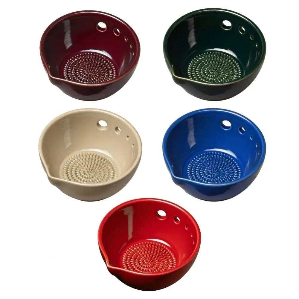 Handmade Garlic Grater Bowl 2-in-1 Garlic Grinder Multi-Functional Ginger Grater  Home Cooking