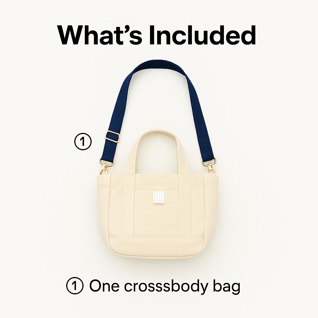 Daiso Strap Mini Crossbody Bag - Navy