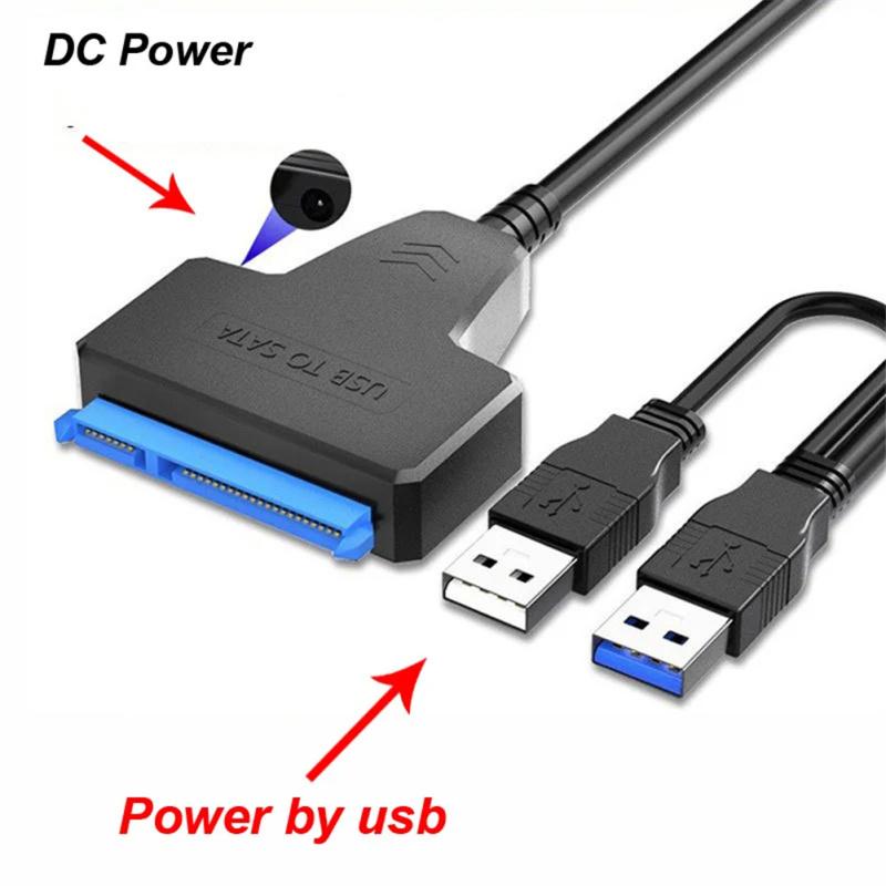 

Кабель для жесткого диска SATA-USB типа A Разъем для кабеля внешнего жесткого диска 5 Гбит/с 2,5-дюймовый диск SATA