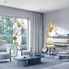 Wall Mirror for Living Room Hallway Modern Horse Figurine Animal Sculpture Collection Tabletop