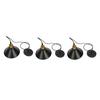 3Set E27 Industrial Ceiling Light Black Wrought Iron Ceiling Light Corridor Light for Outdoor