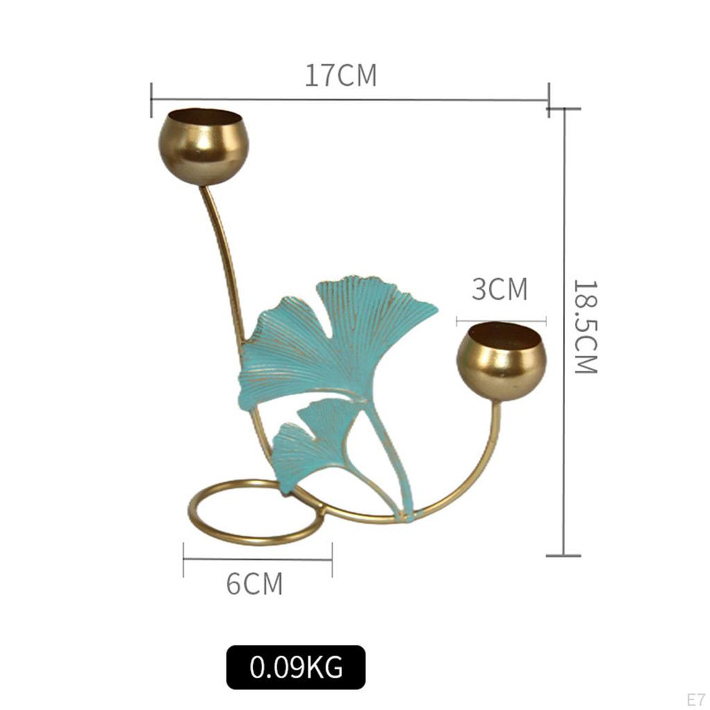 Candleholder Centerpiece Tealight Candle Holder Leaf Decorative Stand for
