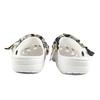 Crocs Crush Clog EVA Graffiti Claw Decorative Buckle Hand Painted Casual Fashion Versatile Hole Shoes Unisex White