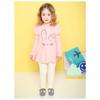 Korean Kids Rabbit Ruffle Outfit Set Girls Pink Flare Top Pants 2pcs Korean Design Children Clothes