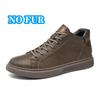 Fashion Classic Lace Up Walking Shoe Warm Plush Fur Winter Sneakers Genuine Leather Men's Basic Boots Autumn Winter Outdoor Casual Boots