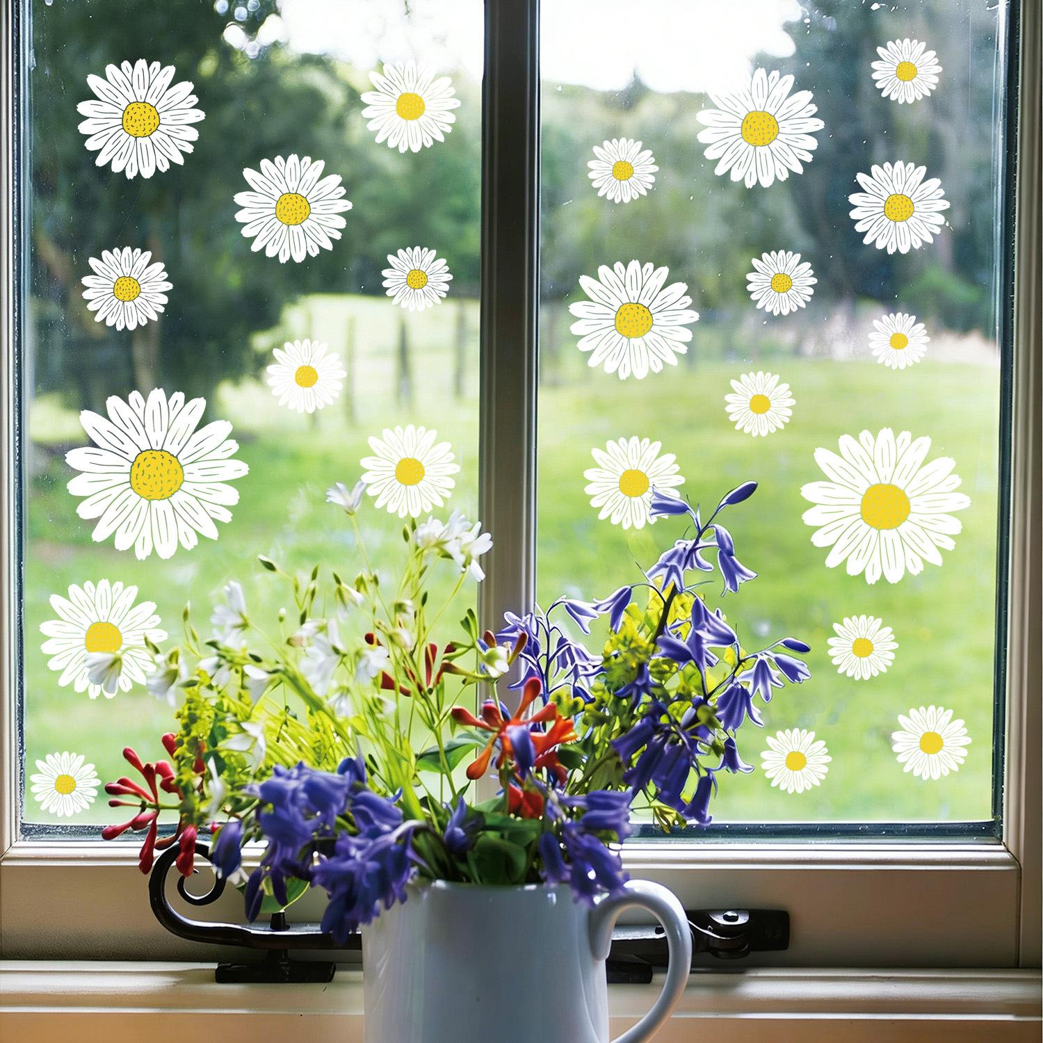 

Creative Daisy Bedroom Kitchen Bathroom Wall Decoration Stickers
