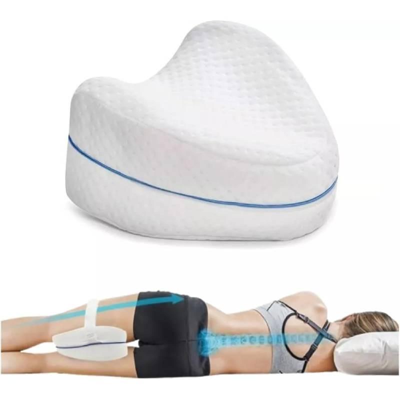 Cómoda Almohada para Piernas de Espuma Viscoelástica Para Durmientes de Lado Ideal Para el Embarazo y un Sueño Reparador