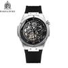 Fashion New Nightlight Men's Mechanical Watch Waterproof Casual Style Silicone Business Hollow-out Automatic Timepiece