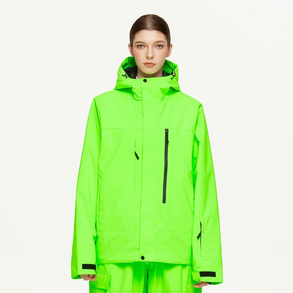 Hooded Ski Jackets for Men and Women Outdoor Winter Warm Snowboarding Jacket Waterproof Windproof Skiing Jacket Unisex Breathable Insulated Snow Coat