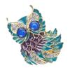 Elegant Enamel Owl Brooch Handcrafted With Intricate Colorful Artisan Design Pin For Formal Attire And Casual Outfits