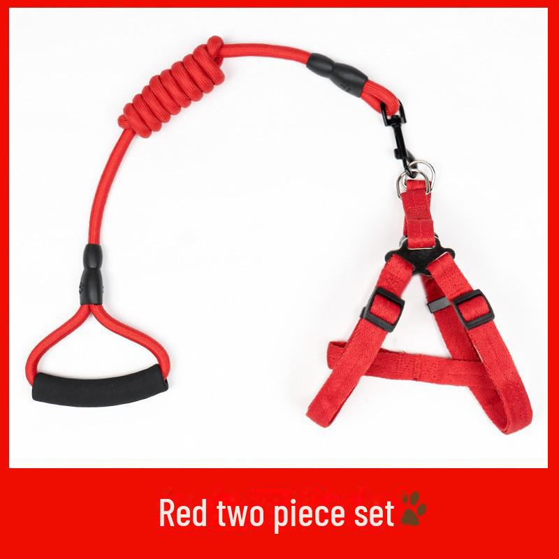 Denim Wear-Resistant Dog Leash & Harness for Small Dogs and Cats