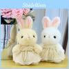 Tulle Skirt Wear Rabbit Plush Toy Cartoon Stuffed Animal Doll Kids Gift Birthday