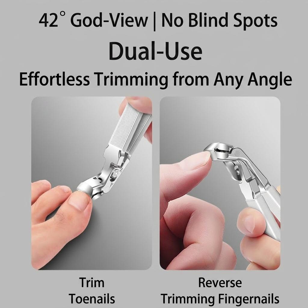 Professional Nail Clippers 42 Degree Bent Head Toenail Nipper For Hard Nails Stainless Steel Pedicure Cutter Nail Clippers