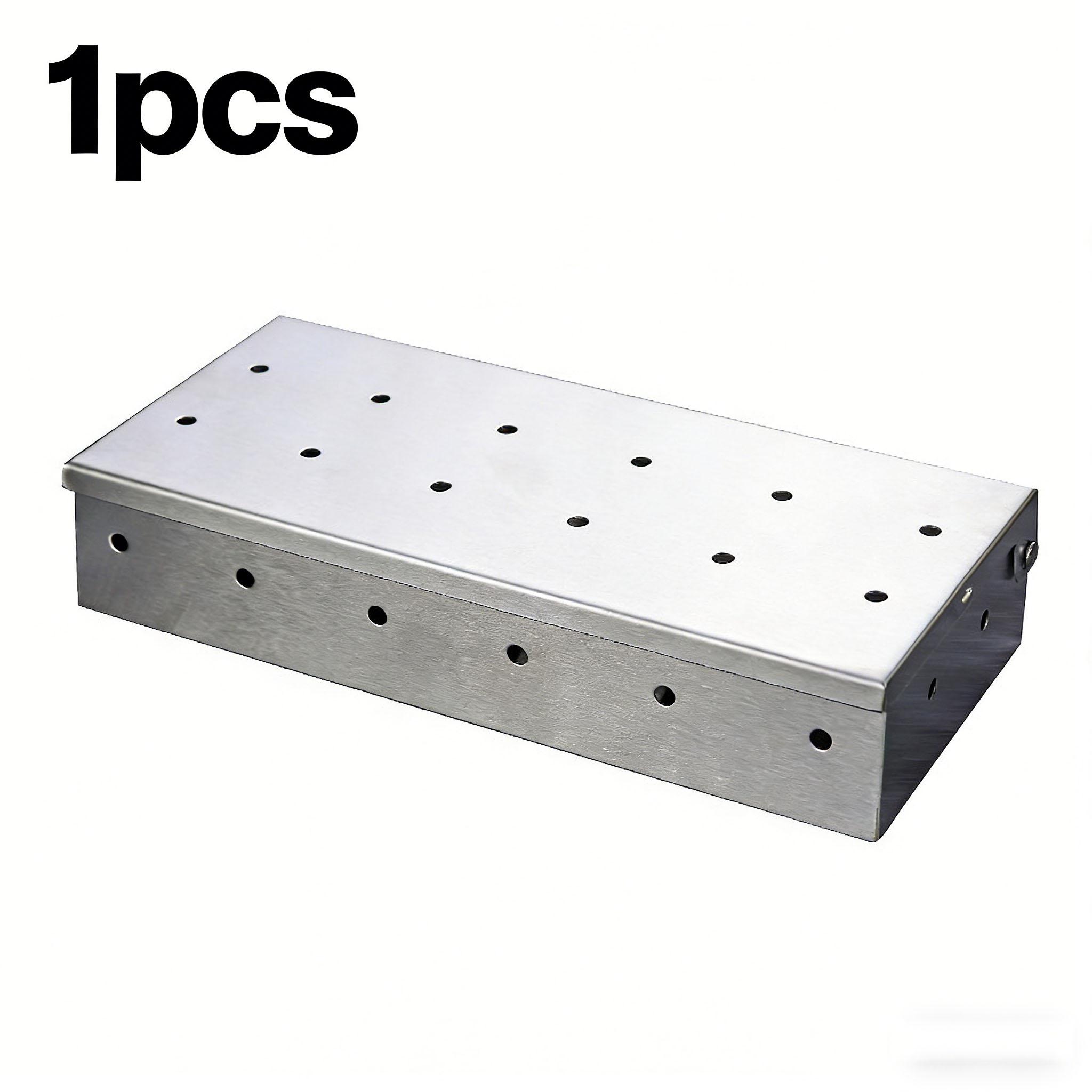 BBQ Flavor Stainless Steel Smoker Box for Barbecue Grill Charcoal Grills Stainless Steel BBQ Grill Accessories Grill Master Gift