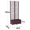 Outdoor Climbing Plant Planter with Trellis