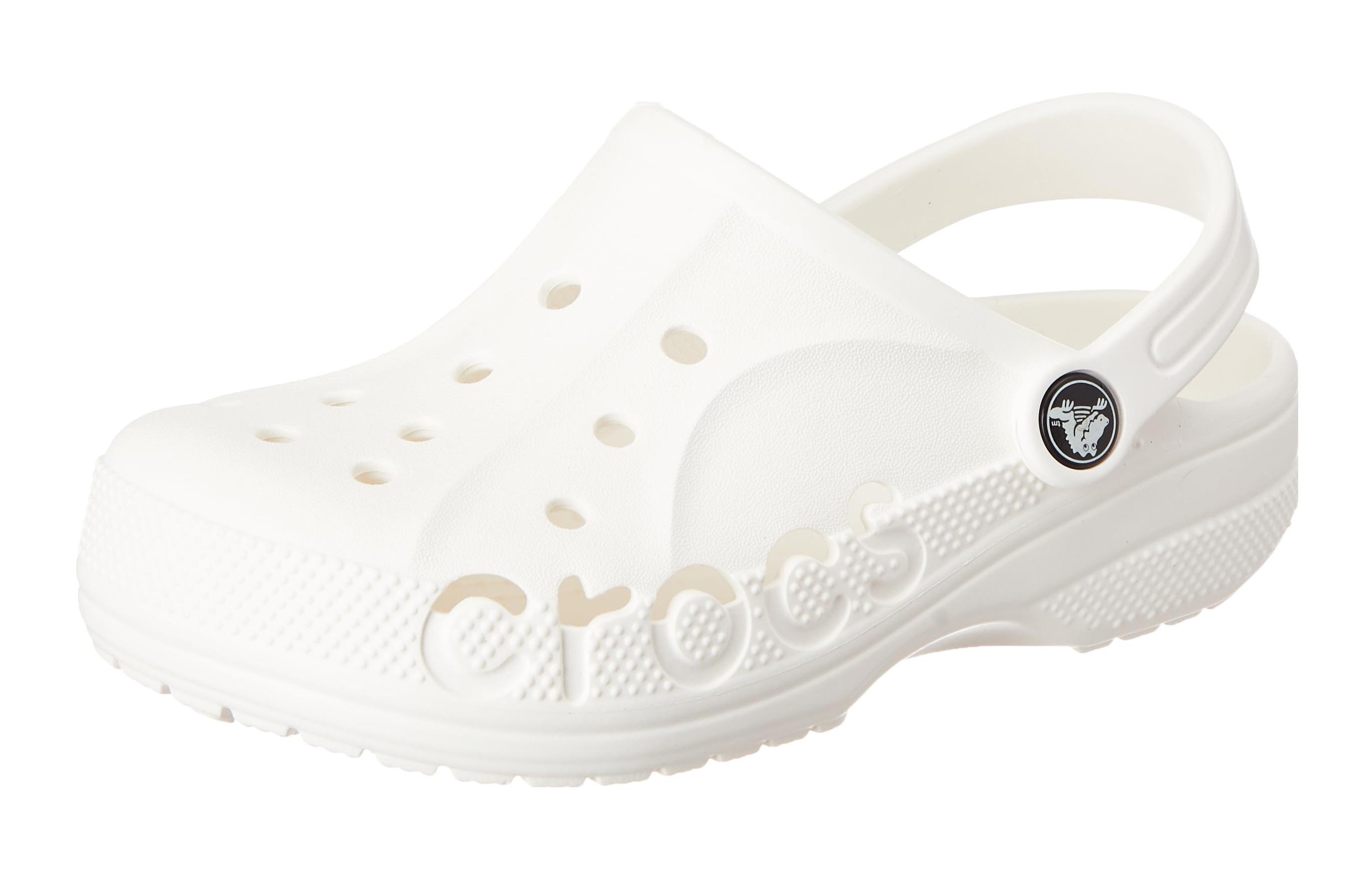 Crocs Baya Clog Slip Resistant Abrasion Resistant Children s Sandals White Kids 207013-100 32-33