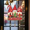 Indoor Holiday Party Supplies Merry Christmas Wooden Wall Door Hanging Sign with Bells, Rustic Santa Snowman Decor Tree Reindeer Decorative