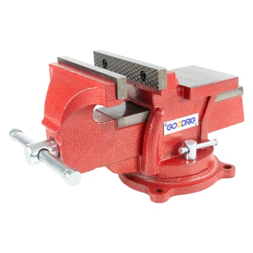 GOODRIG Bench Vise, Tabletop Vise, 360-Degree Rotation, Jaw Width: 126mm, Maximum Opening: 105mm, 360-Degree Rotation, Workbench, Anvil Vise, Rotating