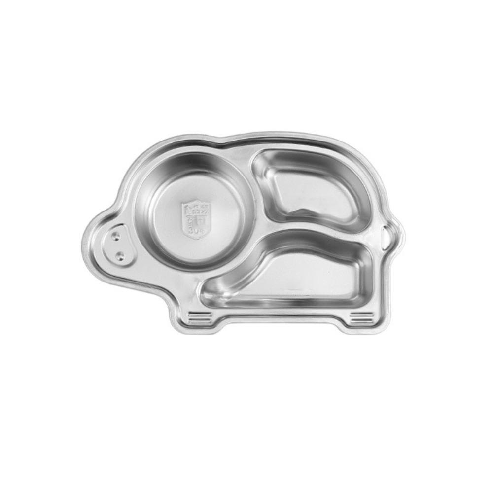 Cartoon Pattern Children's Dinner Plate Divided Snack Tray Tableware Food Feeding Dishes  Gift