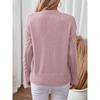 Rose Beauty A V-neck Pullover Women's Knitwear Autumn and Winter New Vintage Twisted Pattern Sweater